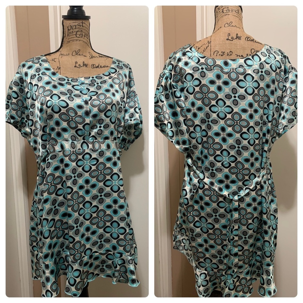 Antilia Femme Tunic Short Sleeve Polka Dots 3X